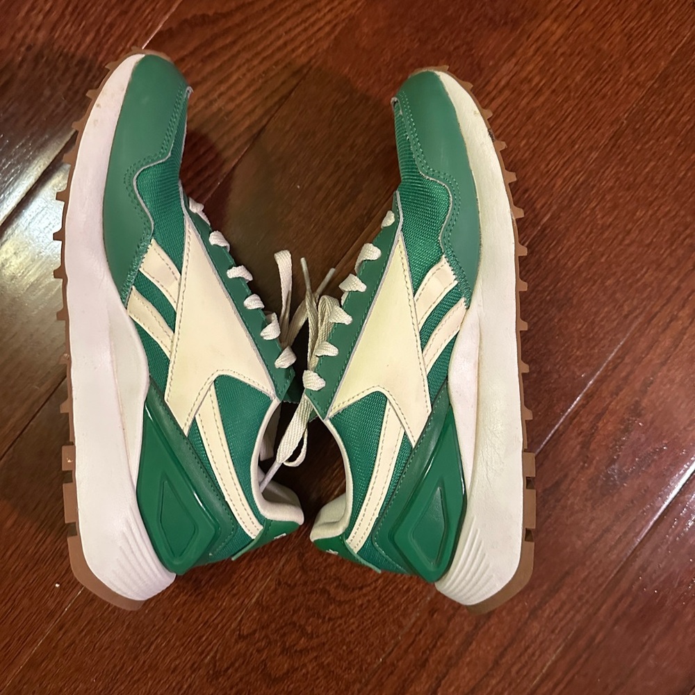 Reebok Green and White Athletic Shoes - Picture 6 of 7